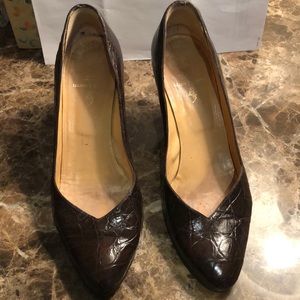 Ralph Lauren alligator pumps